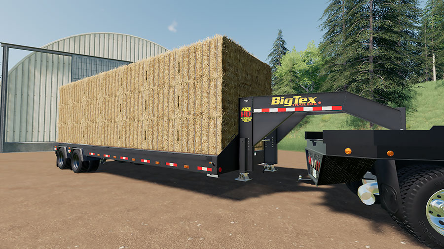 Fs19 Mods • Big Tex 22gn And 22ph Flatbed Trailers Mod • Yesmods