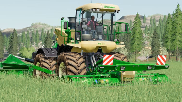 Great FS19 Mods • Krone BiG M 500 Mower • Yesmods