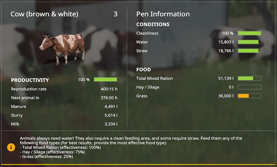 Download Fs19 Mods Clean Animals 100 Cleanliness Script 1 0 0 0