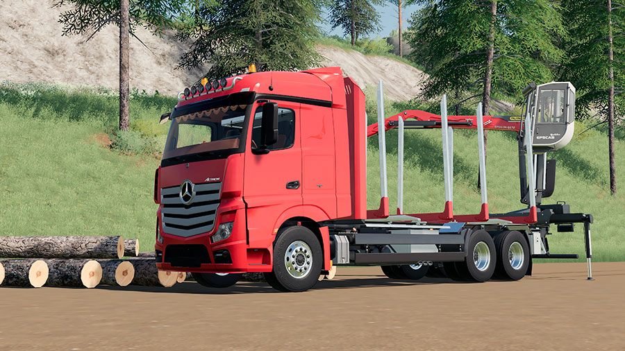 Fs19 Mods Mercedes Benz Actros Autoload Forestry Truck Yesmods