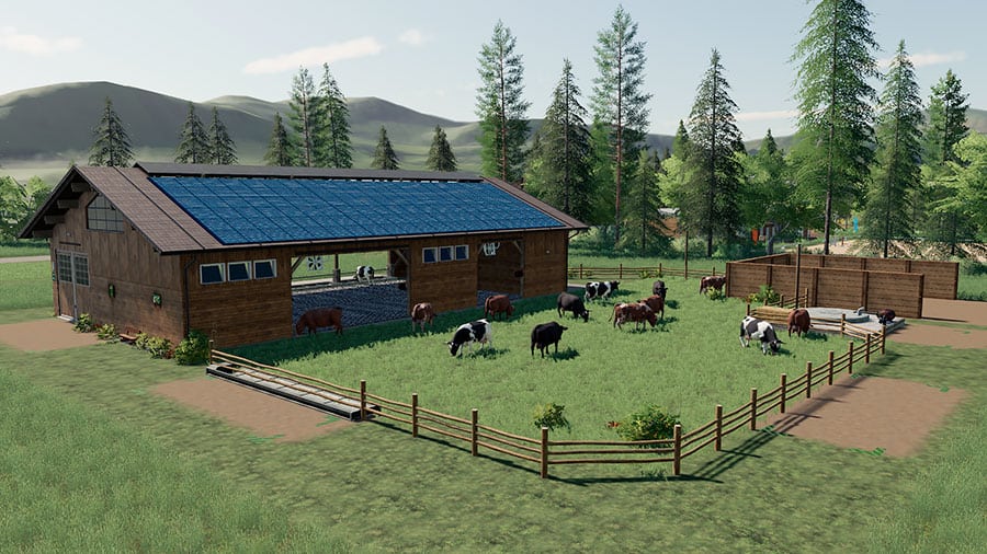 Download FS19 Mods Placeable Cowshed 2000 (Raised Limit) 1.3.0