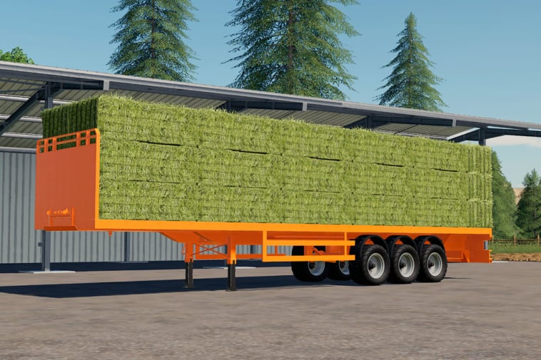 Download FS19 Mods • SDC Flatbed Trailer with Autoload 2.0.0