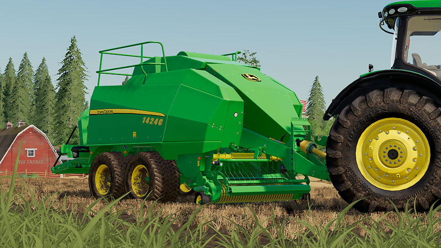 Fs19 Mods The John Deere 1424c Large Square Baler Yesmods 2844