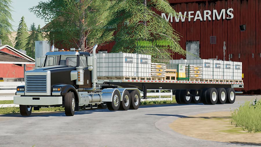 FS19 Mods Lizard Bale Flat Deck Semi-Trailer Autoload Yesmods