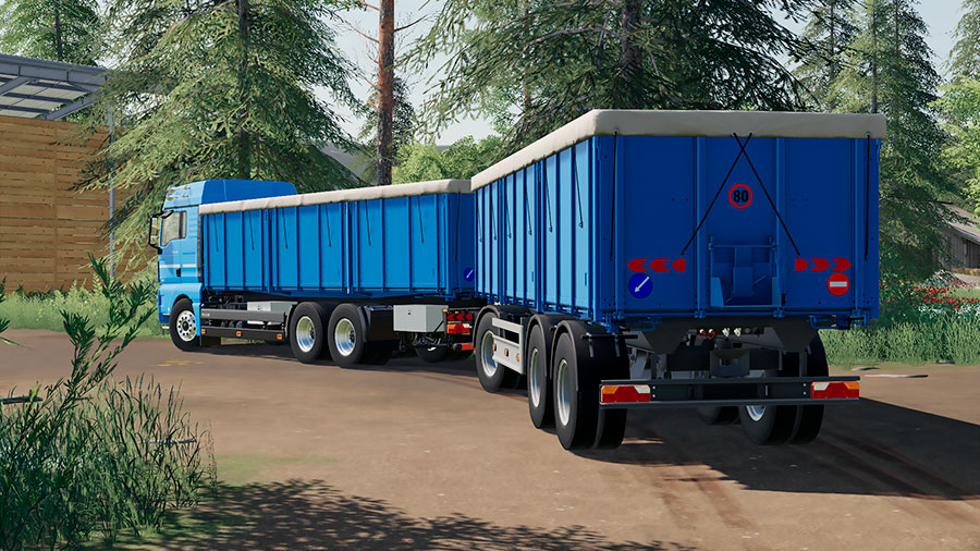 FS19 Mods The MAN TGX 26.640 Grain Truck with Trailer Yesmods
