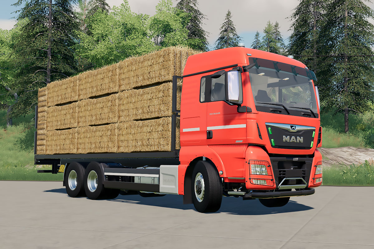 Fs19 Mods The Man Tgx 26 640 Flatbed Truck Autoload Yesmods
