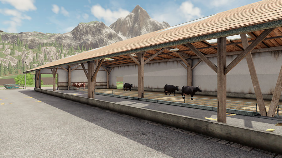 Fs19 Mods Placeable Large Cow Pasture And Dairy Farm Yesmods 5007