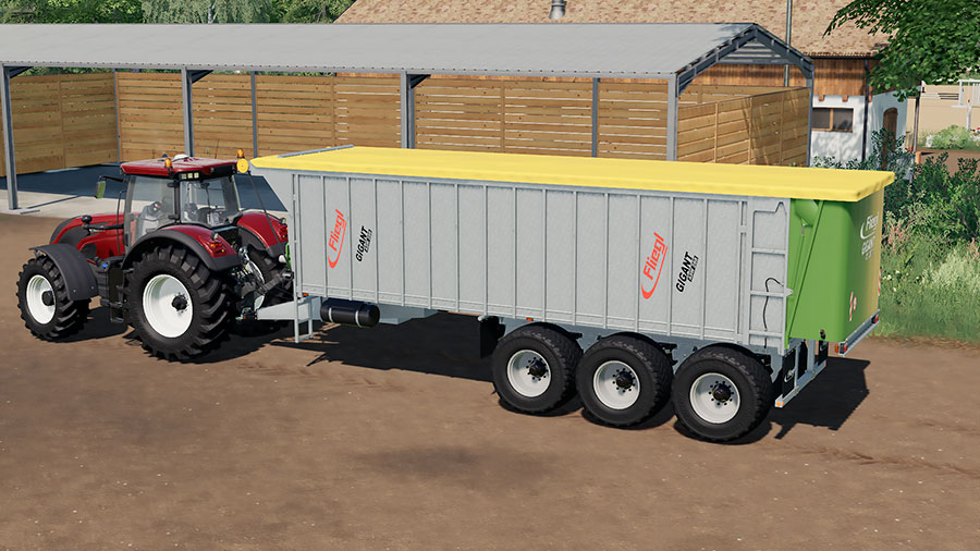 Fs19 Mods Fliegl Asw 288 Multipurpose Push Off Trailer Yesmods 7543