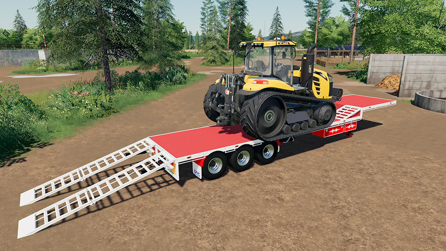 Great Fs19 Mods • Cimc Flat Deck Trailers • Yesmods 8016