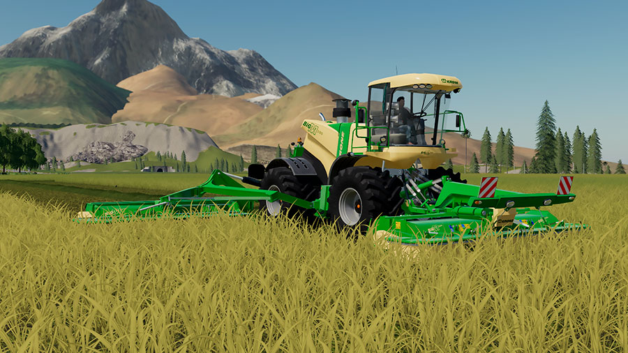 Great Fs19 Mods • Krone Big M 500 Mower • Yesmods 3247