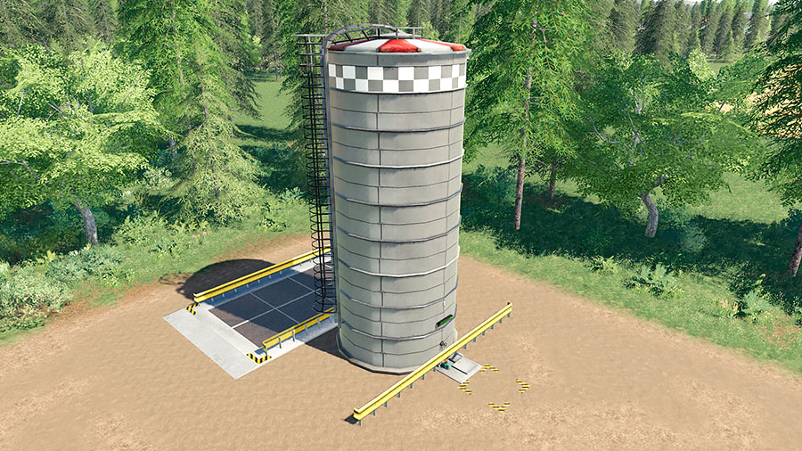 An overview image of the placeable digester silo by Stevie