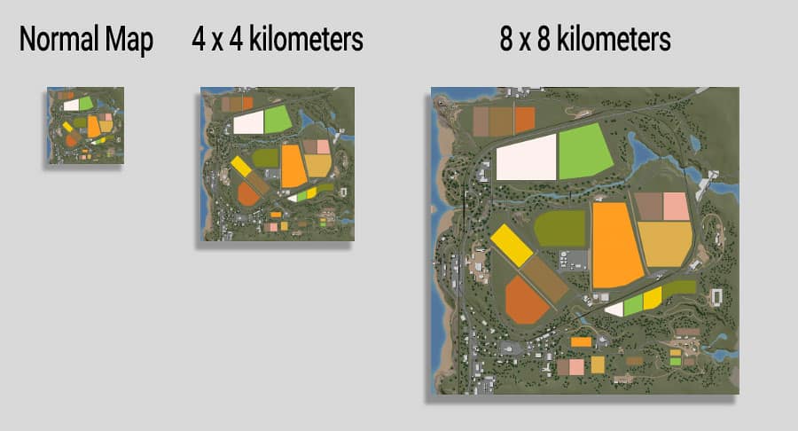 Farming Simulator 19 Large Maps Fs19 Mods • Wild West Mod Map (8 X 8 Km) • Yesmods