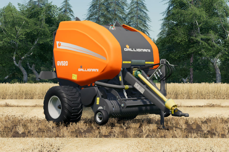 Fs19 Mods • Gallignani Gv520 Round Baler • Yesmods 2513